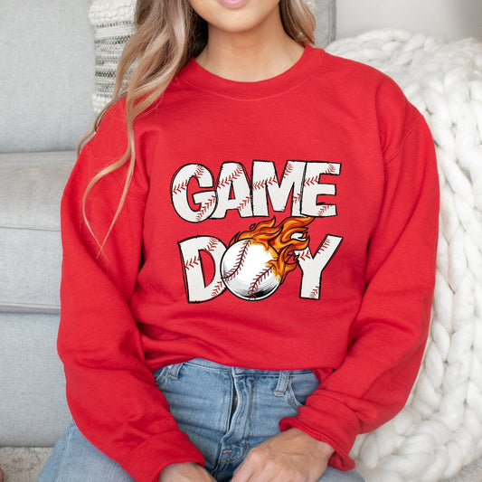 Game Day Baseball Sweatshirt, Baseball Crewneck, Baseball School Spirit Shirt, Baseball Coach, Baseball Mom Hoodie, Baseball Mama Gift