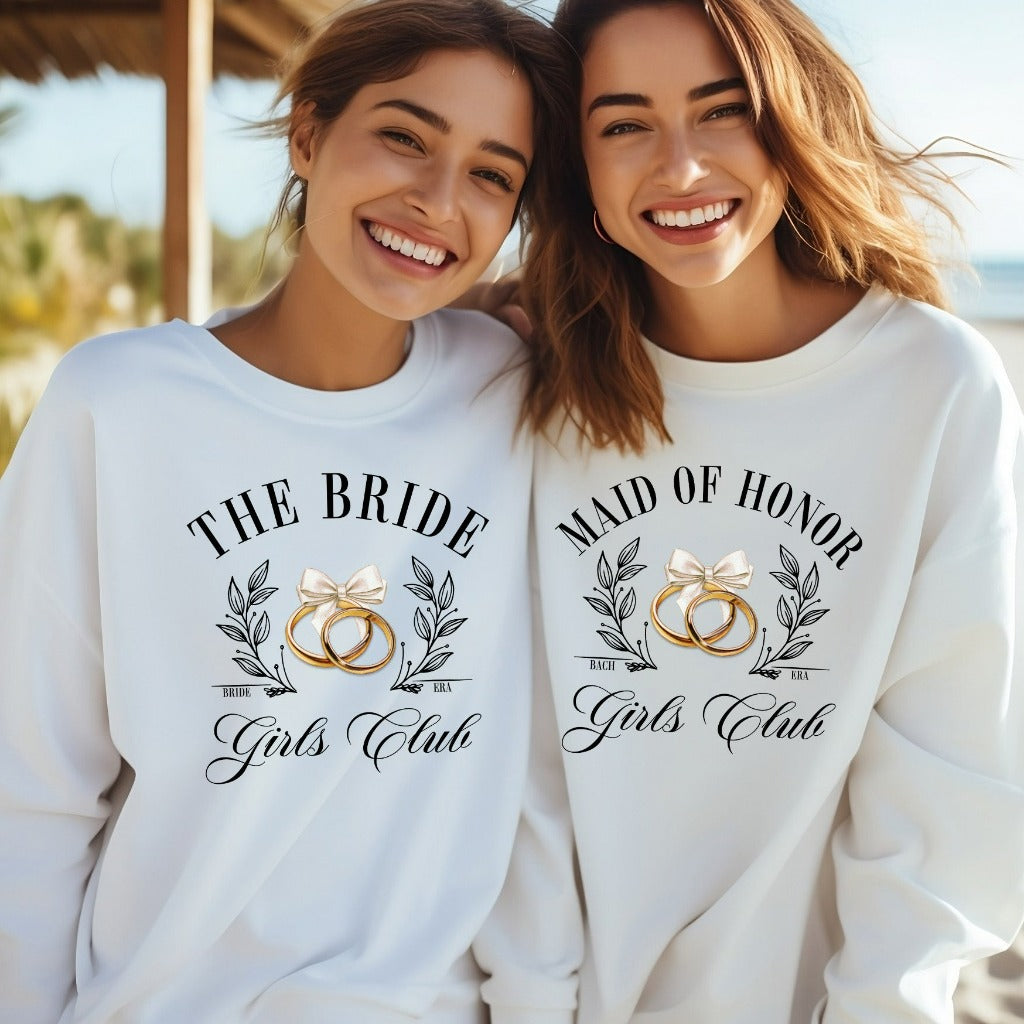 Bachelorette Party Sweatshirts, Bride Girls Club Crewneck, Bachelorette Gifts, Bridesmaid Maid of Honor Shirts, Bridal Party Shower Shirt