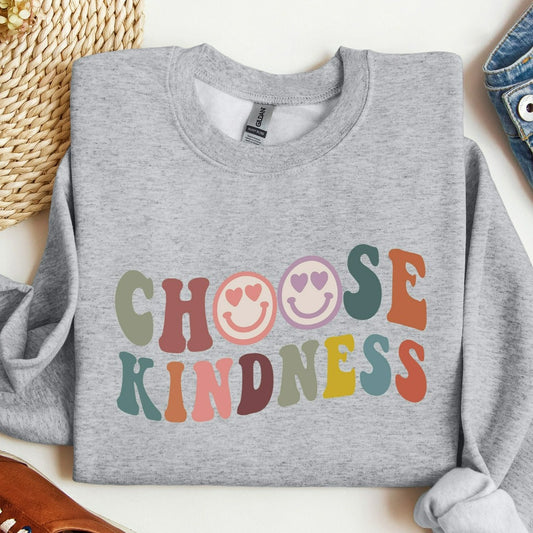 Choose Kindness Sweatshirt, Cute Teacher Be Kind Crewneck, Teacher Sweater, Positive Affirmation Shirt, Group Teacher Shirts, Back to School
