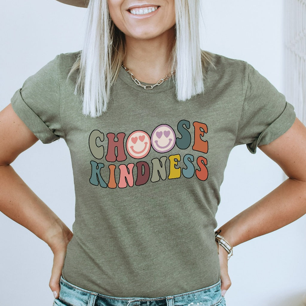 Choose Kindness Shirt, Cute Teacher Be Kind TShirt, Teacher Graphic Tee, Positive Affirmation Shirts, Group Teacher Shirts, Back to School