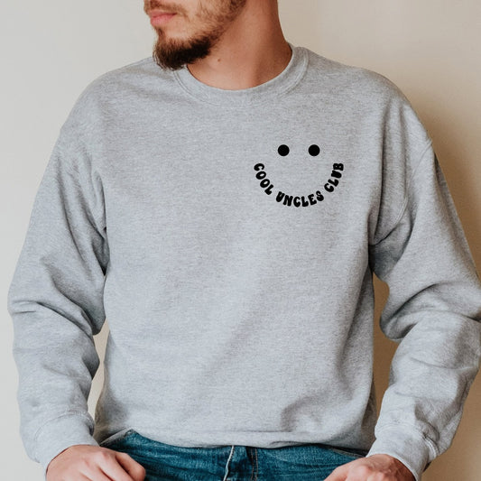 Cool Uncles Club Crewneck Sweatshirt, Uncle Shirts, Uncle T-Shirt, Fathers Day Gift for Uncle, Best Uncle Tee, New Uncle Gift, Baby Announce