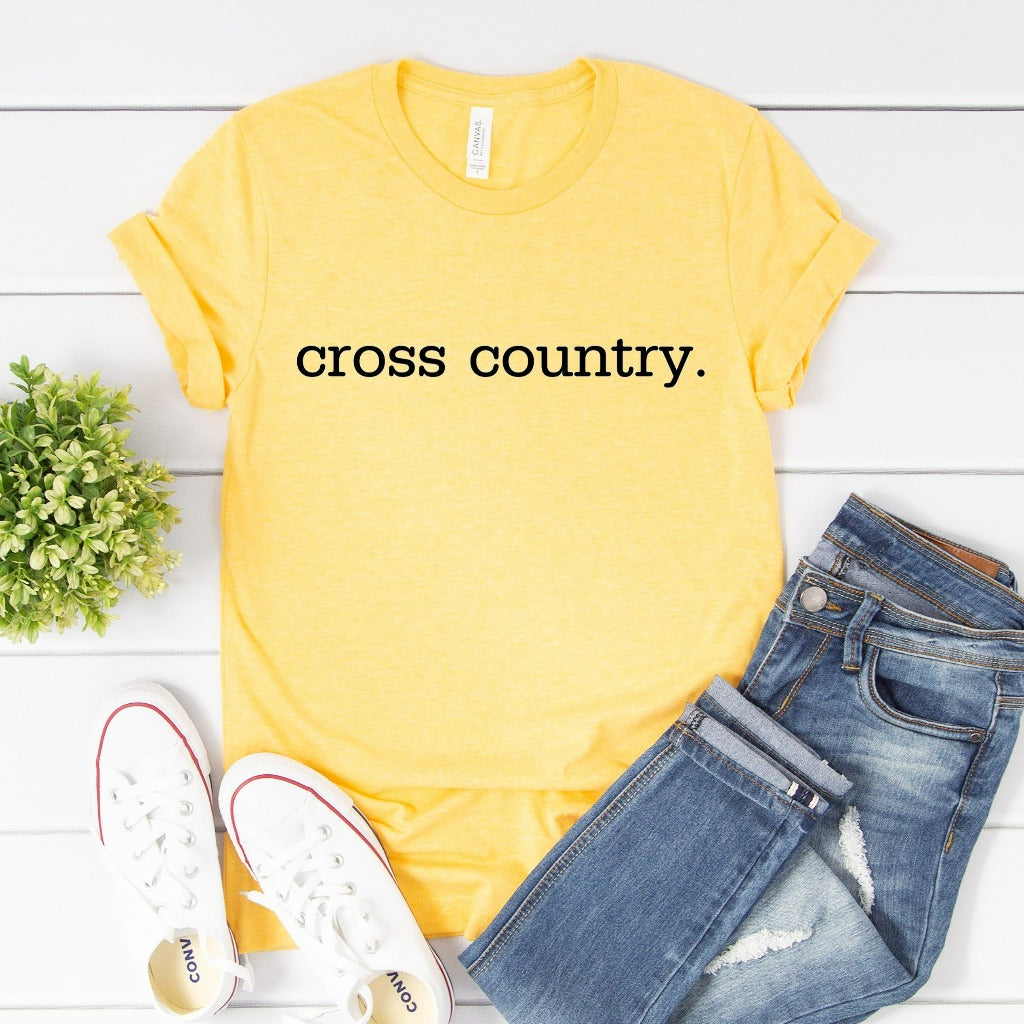 Cross Country Running Shirt, Running TShirt, Cross Country Team Graphic Tee, Cross Country Coach Gift, Runner's Gift