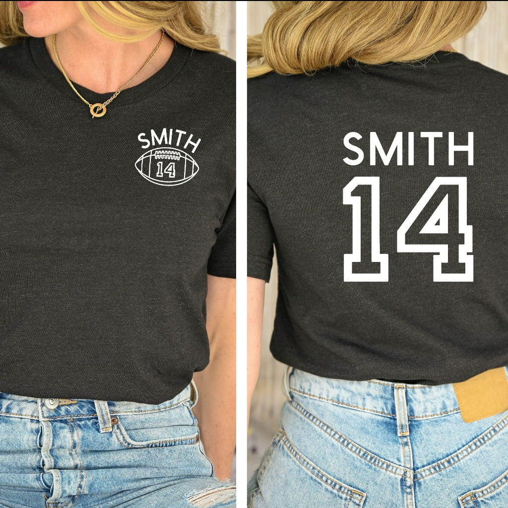 Personalized Football Mom Shirt for Game Day - Shirt Low Price