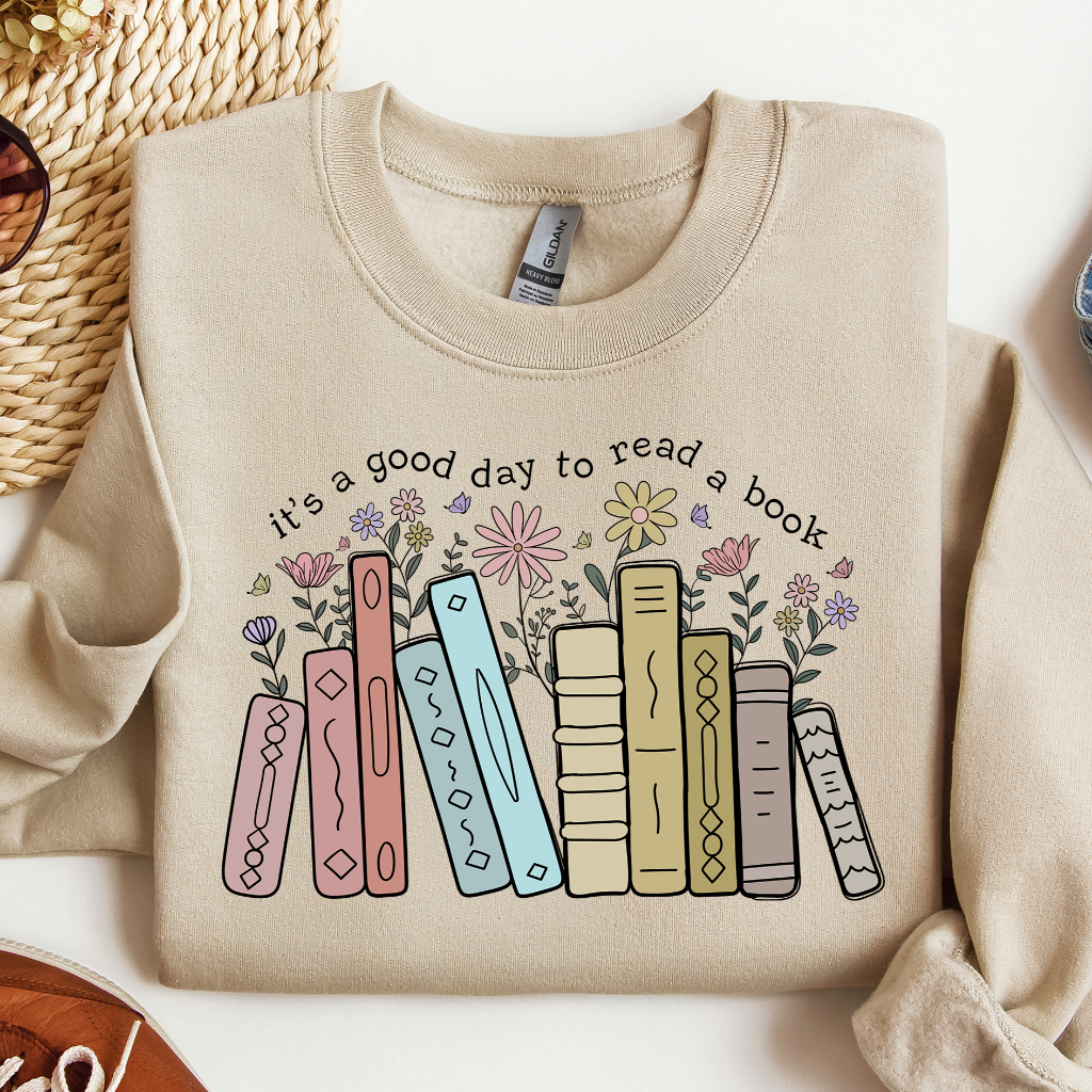 Its A Good Day To Read Sweatshirt, Books Sweatshirt, Book Lover Sweater, Literary Bookish Shirt, Reading Top, Librarian Shirt, Teacher Gift