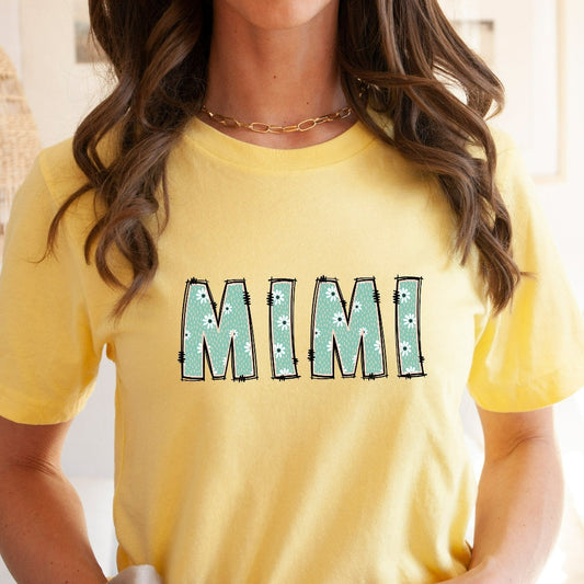 Nana Personalized Shirt, Grandma Floral TShirt, Gift for Granny, Mimi Shirt, Gigi Graphic Tee, New Grandma Gift, Custom Mothers Day Gift