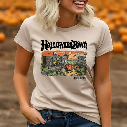 Halloweentown Est 1998 Shirt, Halloweentown University TShirt, Retro Halloweentown Graphic Tee, Fall Shirt, Vintage Halloween Tee