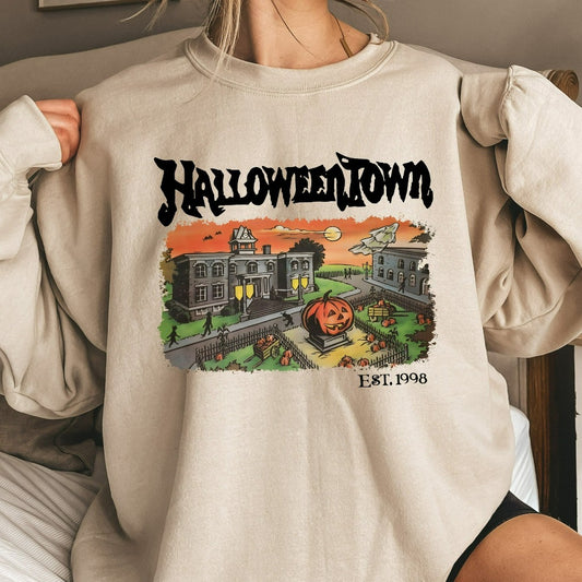 Halloweentown Est 1998 Sweatshirt, Halloweentown University, Retro Halloweentown Sweatshirt, Fall Sweatshirt, Vintage Halloween Sweatshirt