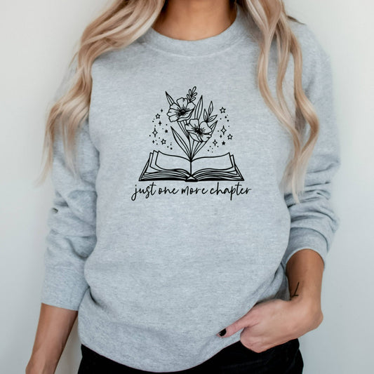 One More Chapter Sweatshirt, Book Lover Crewneck, Book Nerd Gift, Librarian Shirt, Read Shirt, Reading Sweatshirt, Readers Are Leaders
