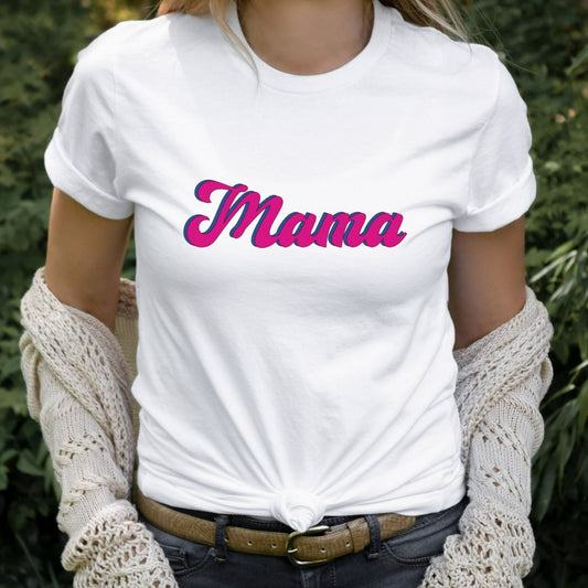 Mama Sweatshirt, Barbie Inspired Mama Crewneck, Mother's Day Gift, Gift for Mom, Cute Mama TShirt, Trendy Pink on Pink, Girl Mom Shirt