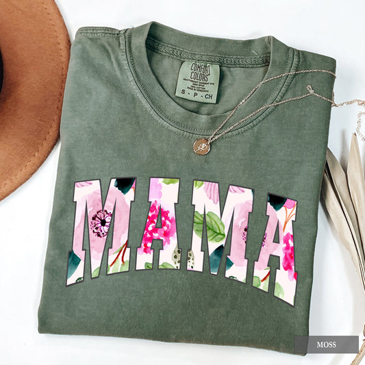 Coquette Aesthetic Floral Mama Comfort Colors® Shirt