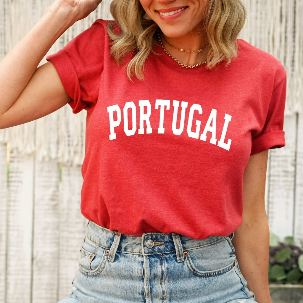 Portugal Preppy Shirt Women, Graphic Tee, Lisbon P – Signature T-Shirtz