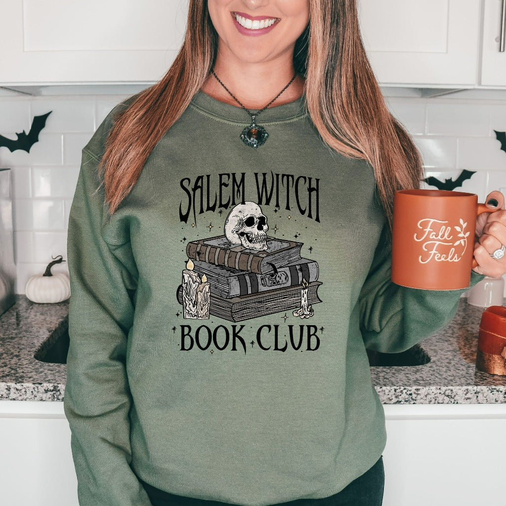Salem Witch Book Club Sweatshirt, Bookish Halloween Crewneck, Spooky Book Lover Sweater, Salem Witches Hoodie, Spooky Season,Thriller Reader