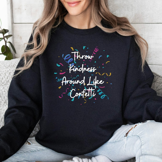 Throw Kindness Sweatshirt, Cute Teacher Be Kind Crewneck, Teacher Sweater, Positive Affirmation Shirt, Group Teacher Shirts, Back to School