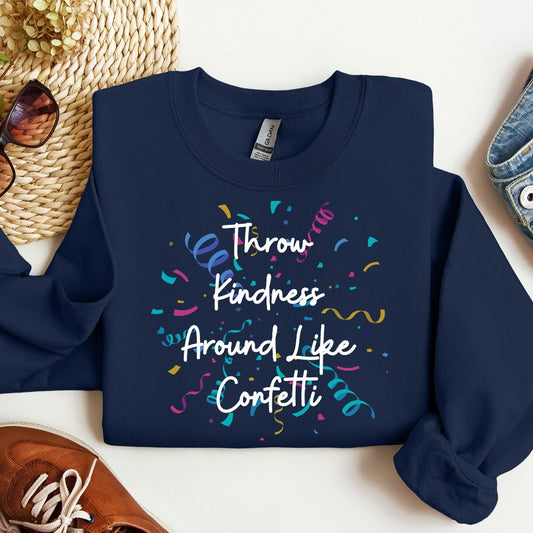 Throw Kindness Sweatshirt, Cute Teacher Be Kind Crewneck, Teacher Sweater, Positive Affirmation Shirt, Group Teacher Shirts, Back to School
