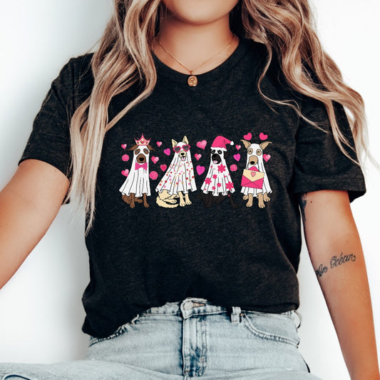 Valentine Dogs Shirt, Funny Dog TShirt, Dog Graphic Tee, Pet Lover Gift, Valentines Day Shirt, Gift for Dog Mom, Valentines Day Gift for Her