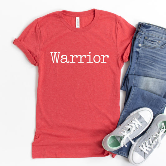 Warrior T-Shirt, Cancer Survivor Shirt, Inspirational Shirt, Positive Quote Tee, Survivor Shirt, Gym Warrior, Prayer Warrior, Graphic Tee