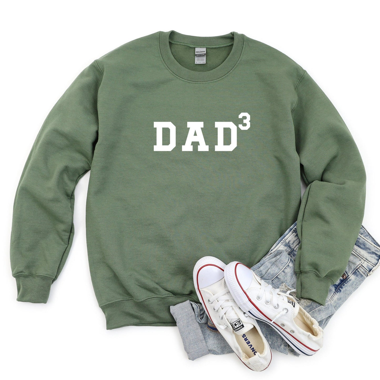 Dad of Two Sweatshirt, Dad of Three Shirt, Dad Squared Crewneck, Dad Cubed, Dad of 2, Dad of 3