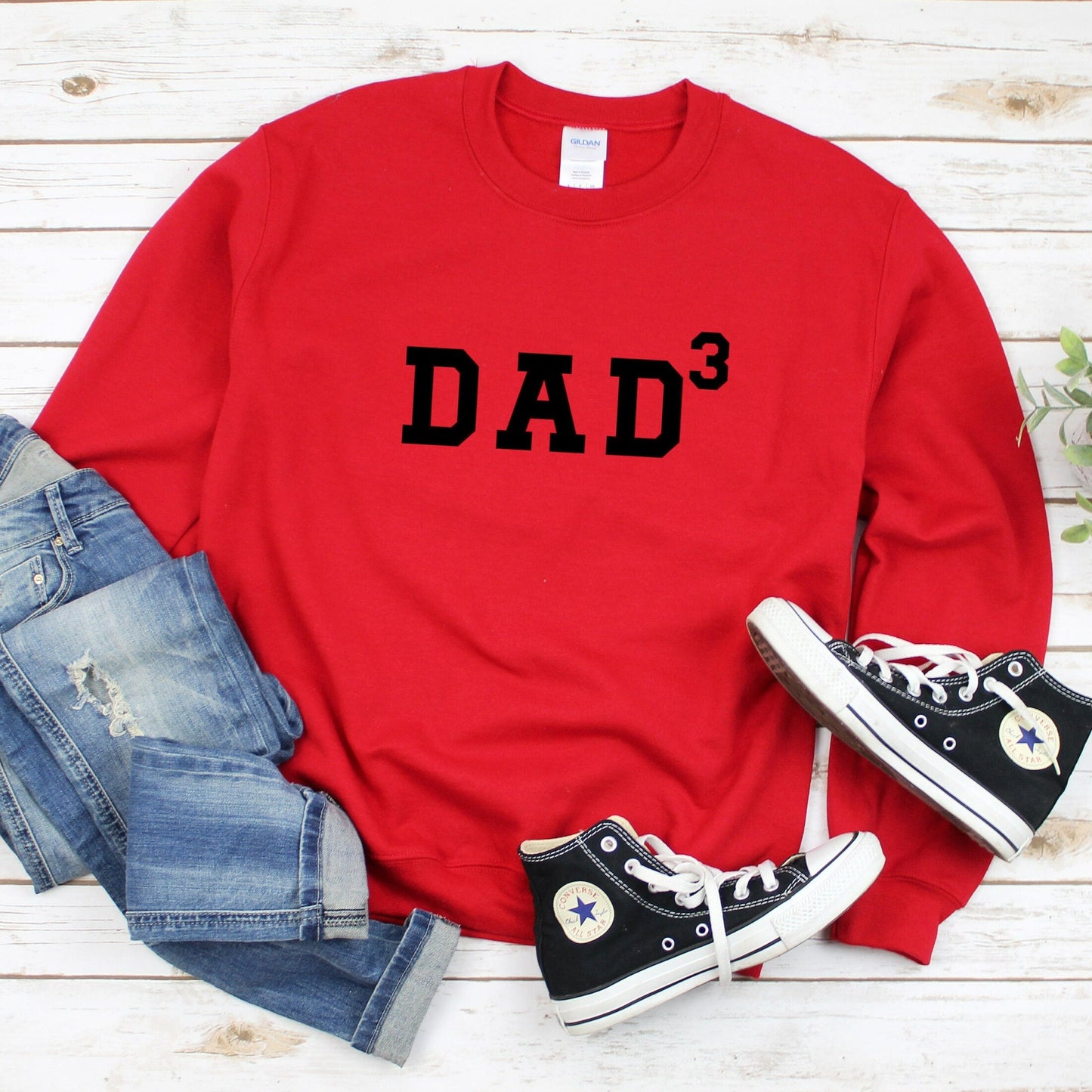 Dad of Two Sweatshirt, Dad of Three Shirt, Dad Squared Crewneck, Dad Cubed, Dad of 2, Dad of 3