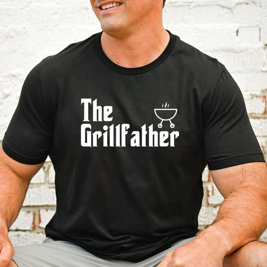 The Grillfather Shirt, Grill Father Graphic Tee, Fathers Day Gift, Grilling Gifts, BBQ Party Tee, Barbecue Shirt