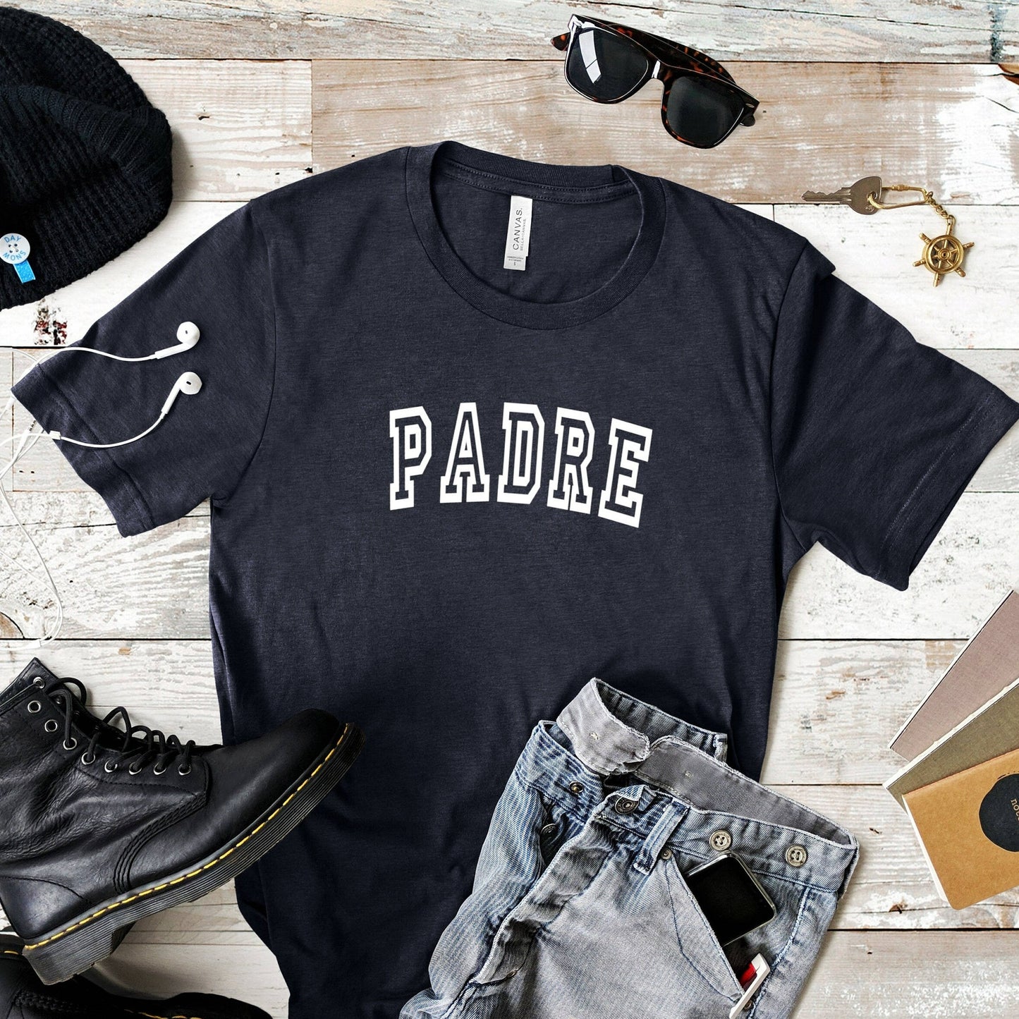 Padre Shirt, New Dad T-Shirt, Daddy TShirt, Mens Graphic Tee, Fathers Day Gift from Wife, Gift for New Dad