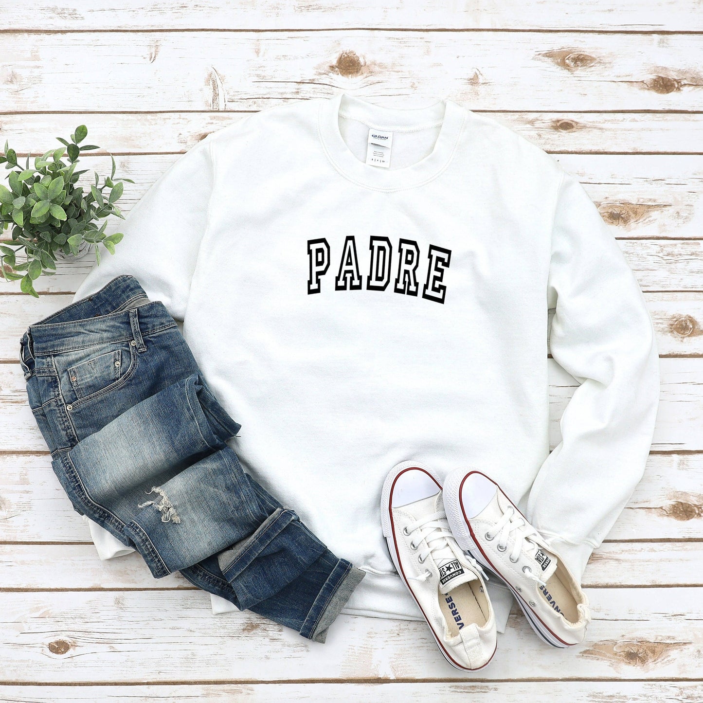 Padre Crewneck Sweatshirt, New Dad Shirt, Daddy TShirt, Father's Day Gift, Dad Life, Gift for New Dad
