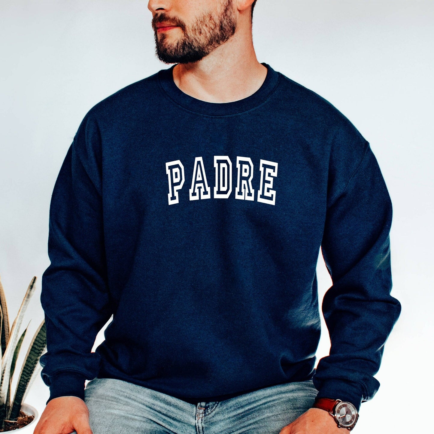 Padre Crewneck Sweatshirt, New Dad Shirt, Daddy TShirt, Father's Day Gift, Dad Life, Gift for New Dad