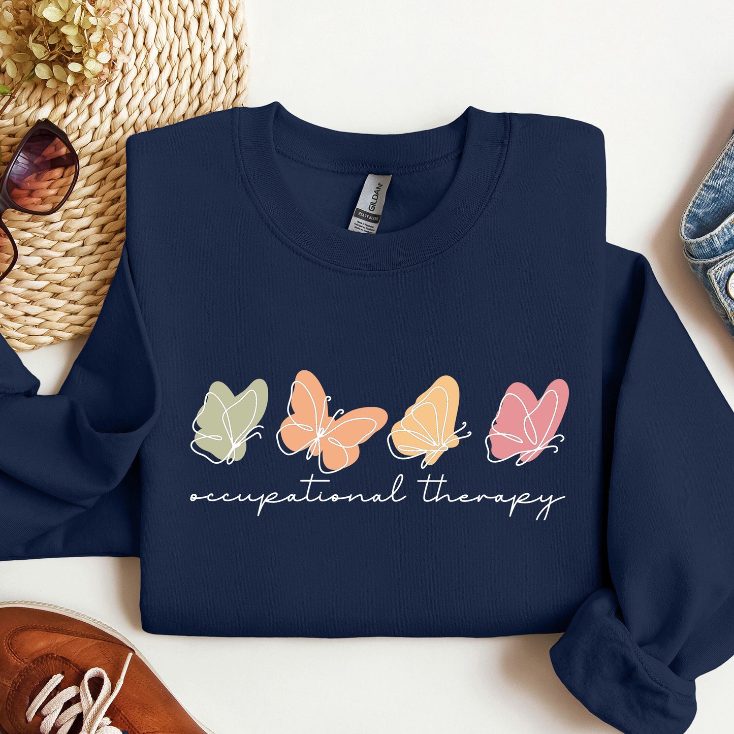 Cute Occupational Therapy Sweatshirt, OT Crewneck, Special Education Shirt, Neurodiversity Therapist Gift, Autism Awareness