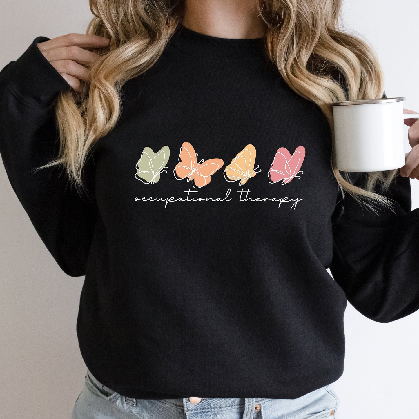 Cute Occupational Therapy Sweatshirt, OT Crewneck, Special Education Shirt, Neurodiversity Therapist Gift, Autism Awareness