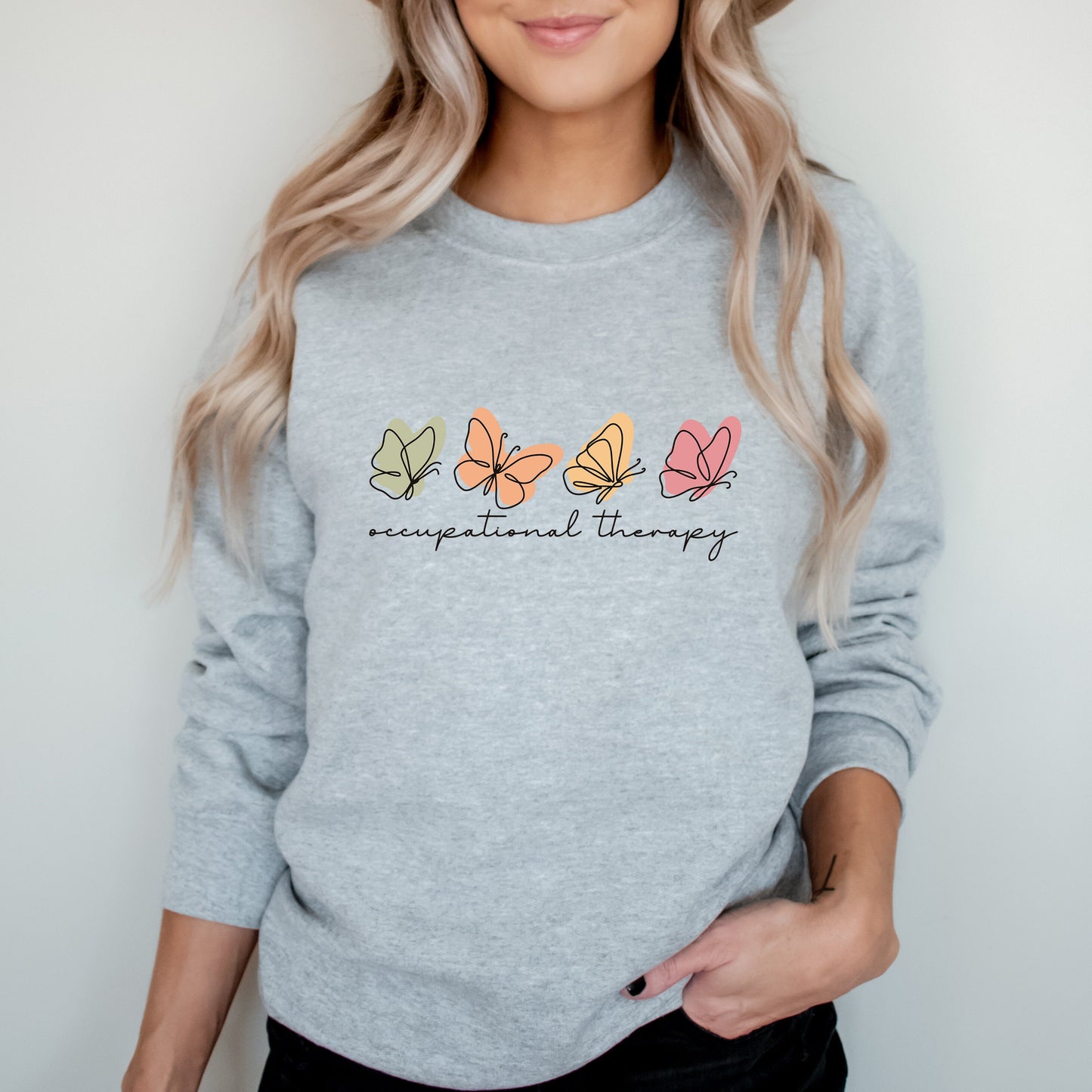Cute Occupational Therapy Sweatshirt, OT Crewneck, Special Education Shirt, Neurodiversity Therapist Gift, Autism Awareness