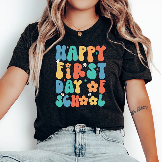 First Day of School Teacher Shirt, Back to School Teacher TShirt, 1st Day of School T-Shirt, Gift for Teacher