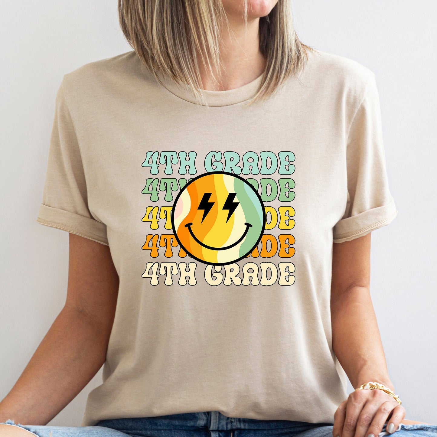 Retro School Grade Shirt, Back to School Teacher TShirt, First Day of School T-Shirt, Teacher Gift