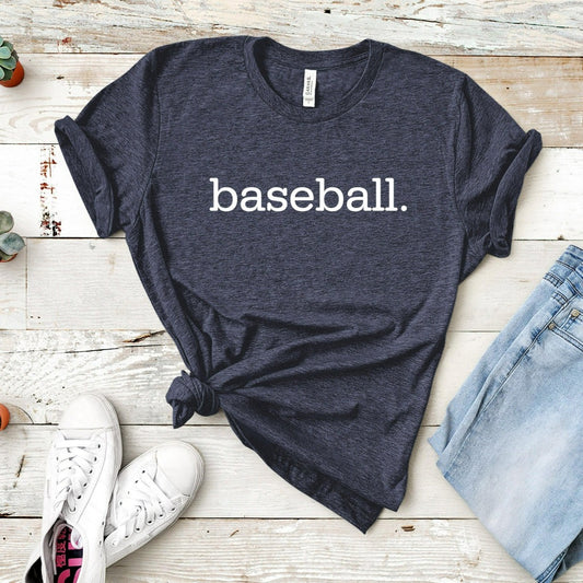 baseball shirt, baseball mom tshirt, baseball dad graphic tee, minimalist design baseball fan t-shirt, baseball team shirts