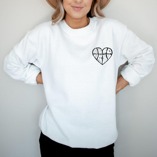 basketball distressed heart crewneck sweatshirt, basketball mom shirt, basketball dad graphic tee, basketball fan shirt, basketball team shirts, matching basketball shirts, gift for basketball mom or dad