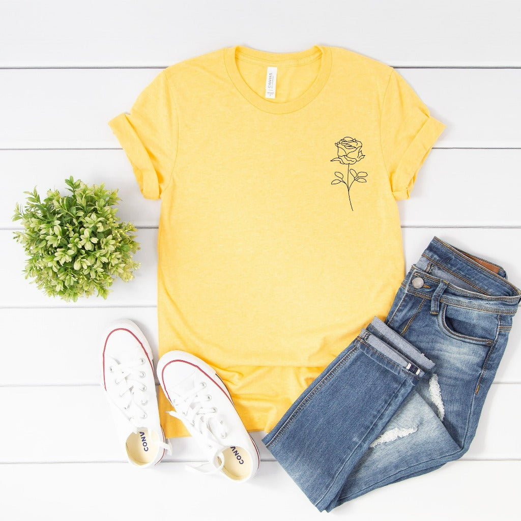 perfect mother's day gift, birth month flowers shirt, gift for mom, birthday gift, christmas gift for her, gift for grandma, best friends gift, flowers graphic tee, floral tshirt, botanical t-shirt