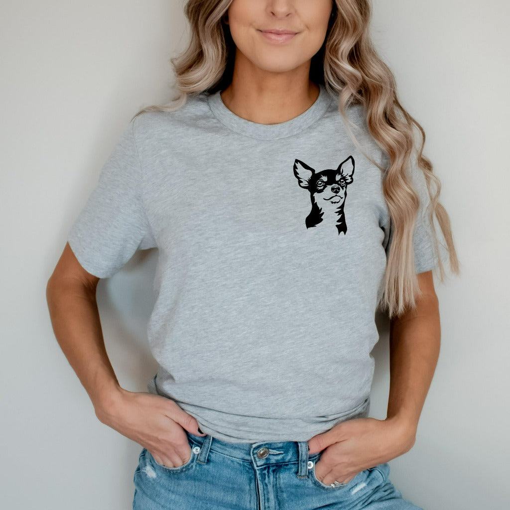chihuahua shirt, dog mom, dog mama, gift for dog lover, tshirt, t-shirt, animal theme