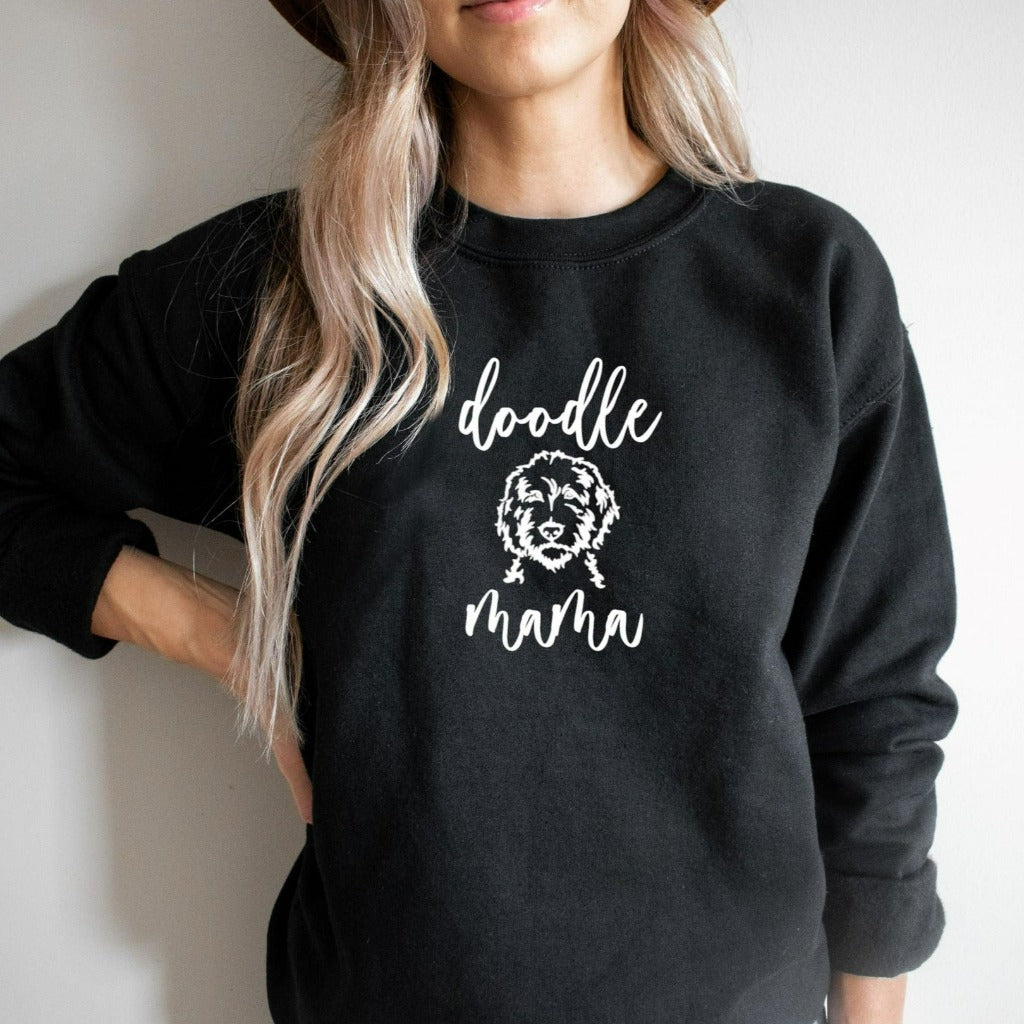 golden doodle shirt, doodle t-shirt, dog mom, dog mama, gift for dog lover, tshirt, t-shirt, animal theme, life is golden with my doodle, doodle mama crewneck sweatshirt