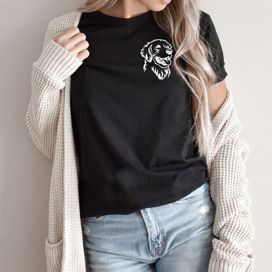 golden retriever shirt, dog mom, dog mama tshirt, dog graphic tee, dog t-shirt