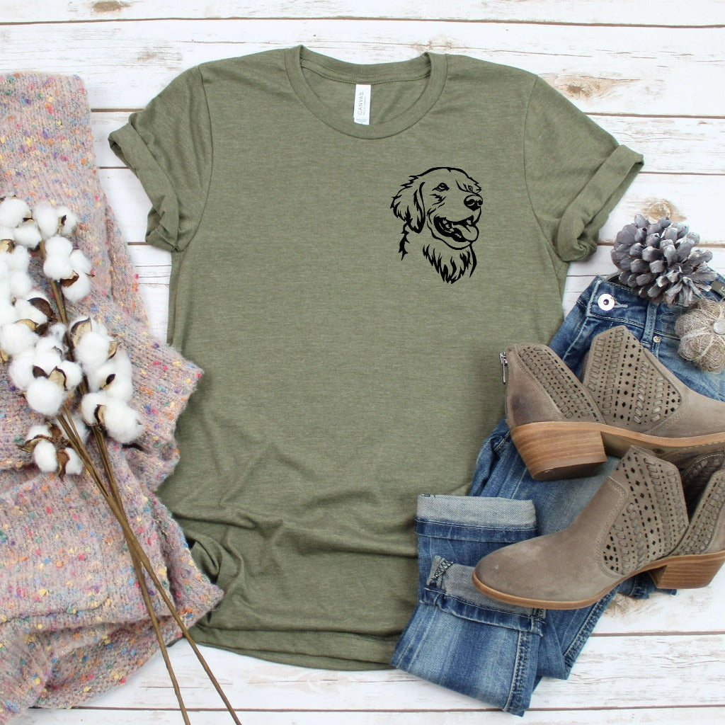 golden retriever shirt, dog mom, dog mama tshirt, dog graphic tee, dog t-shirt