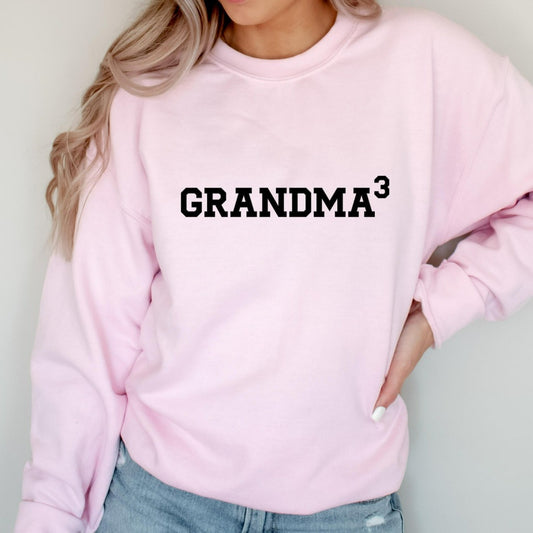 grandma crewneck sweatshirt, new grandma gift, birth announcement graphic tee, grandma of 2, grandma of 3, grandma of 4, grandma of 5