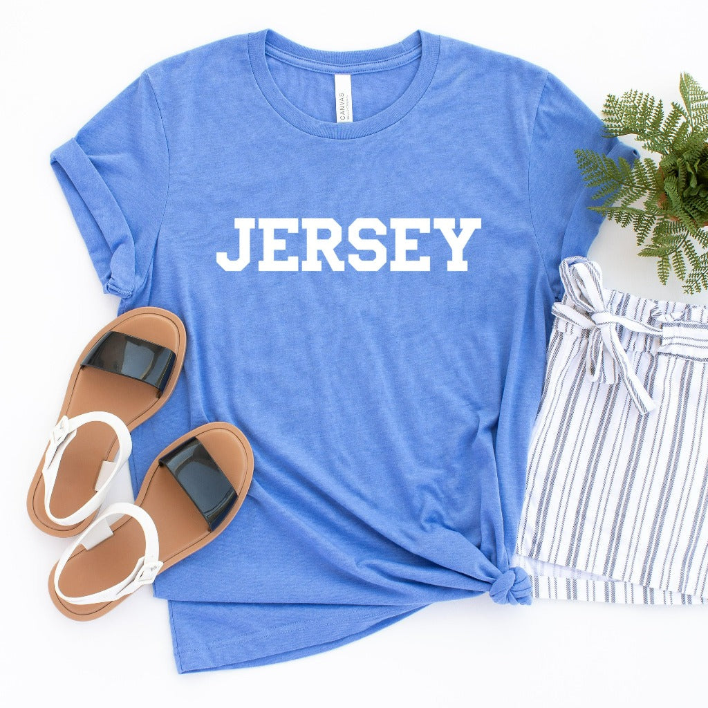 jersey shirt, nj graphic tee, jersey shore swim cover-up shirt, unisex jersey tshirt
