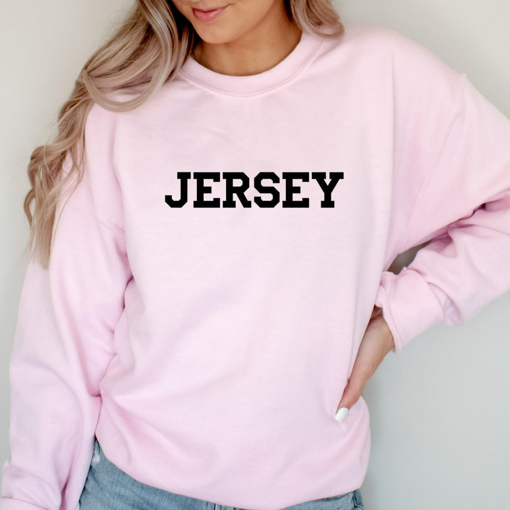 jersey sweatshirt, new jersey crewneck, nj gift, jersey shore crewneck sweatshirt