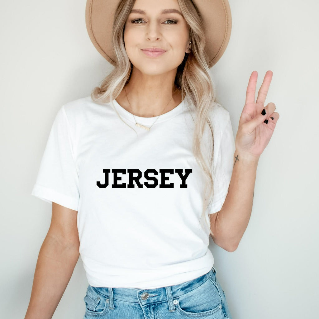 jersey shirt, nj graphic tee, jersey shore swim cover-up shirt, unisex jersey tshirt