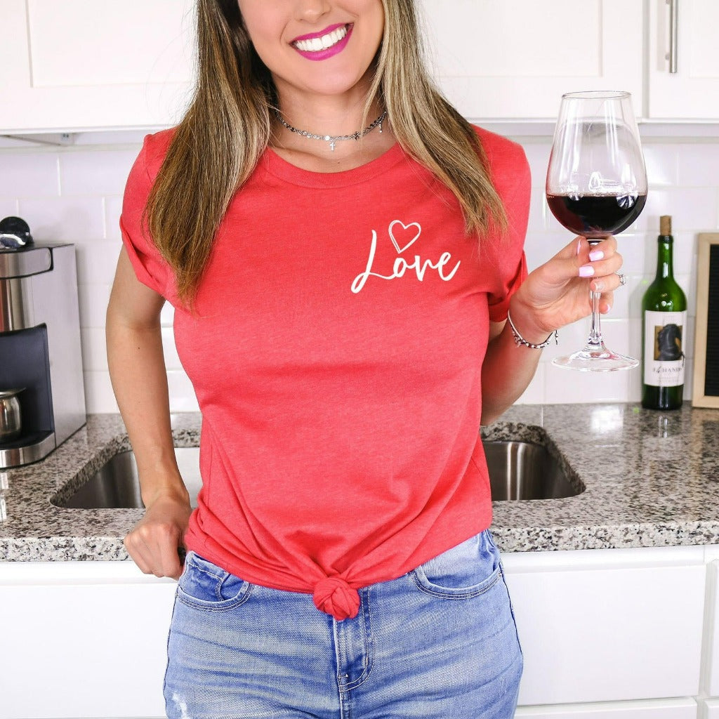 Love Shirt, Love Shirt For Women, Xoxo Graphic Tee For Women, Valentines Day Shirt For Women, Cute Valentines Day Shirt, Gift for Her, Party
