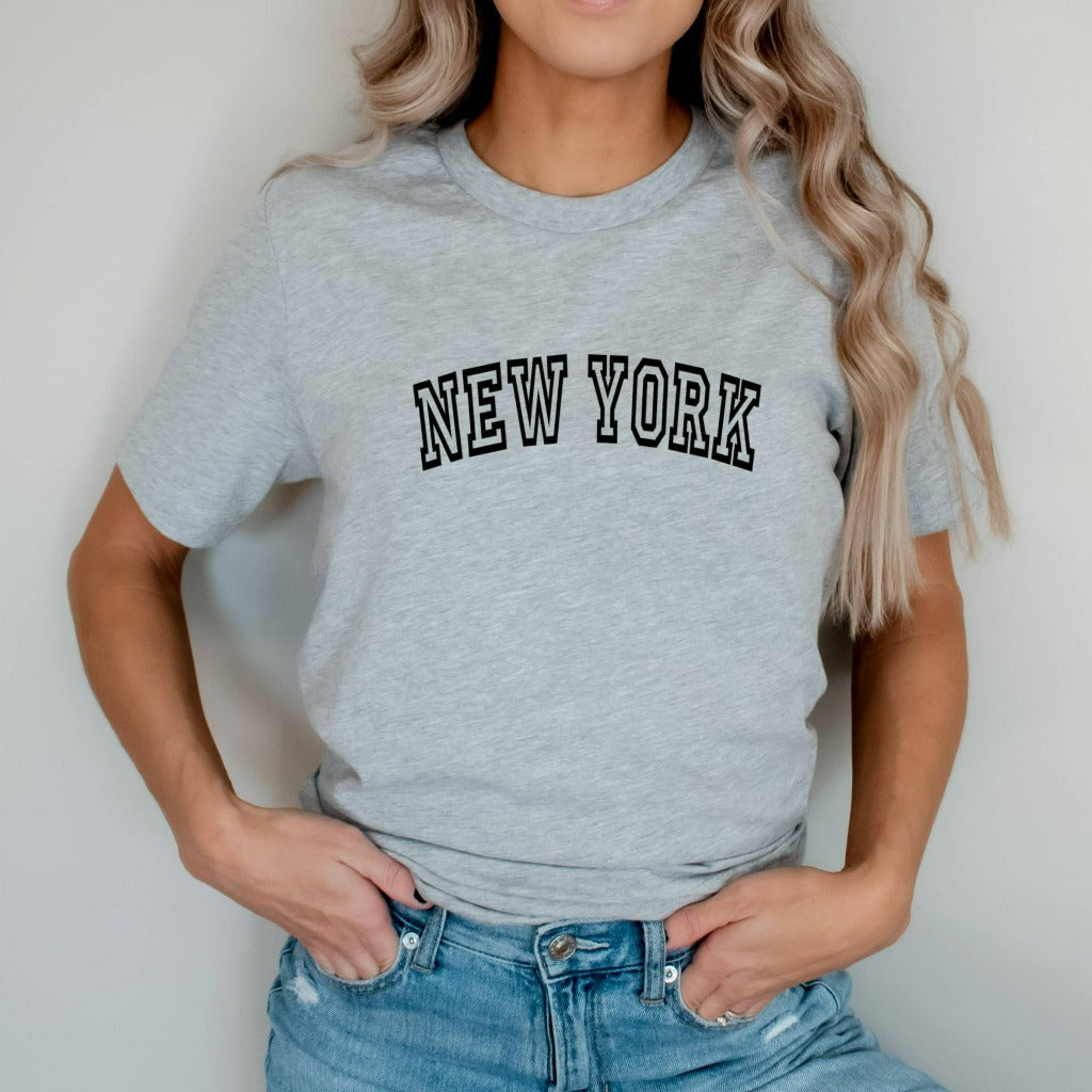 new york shirt, nyc graphic tee, preppy new york city tshirt, new york gift