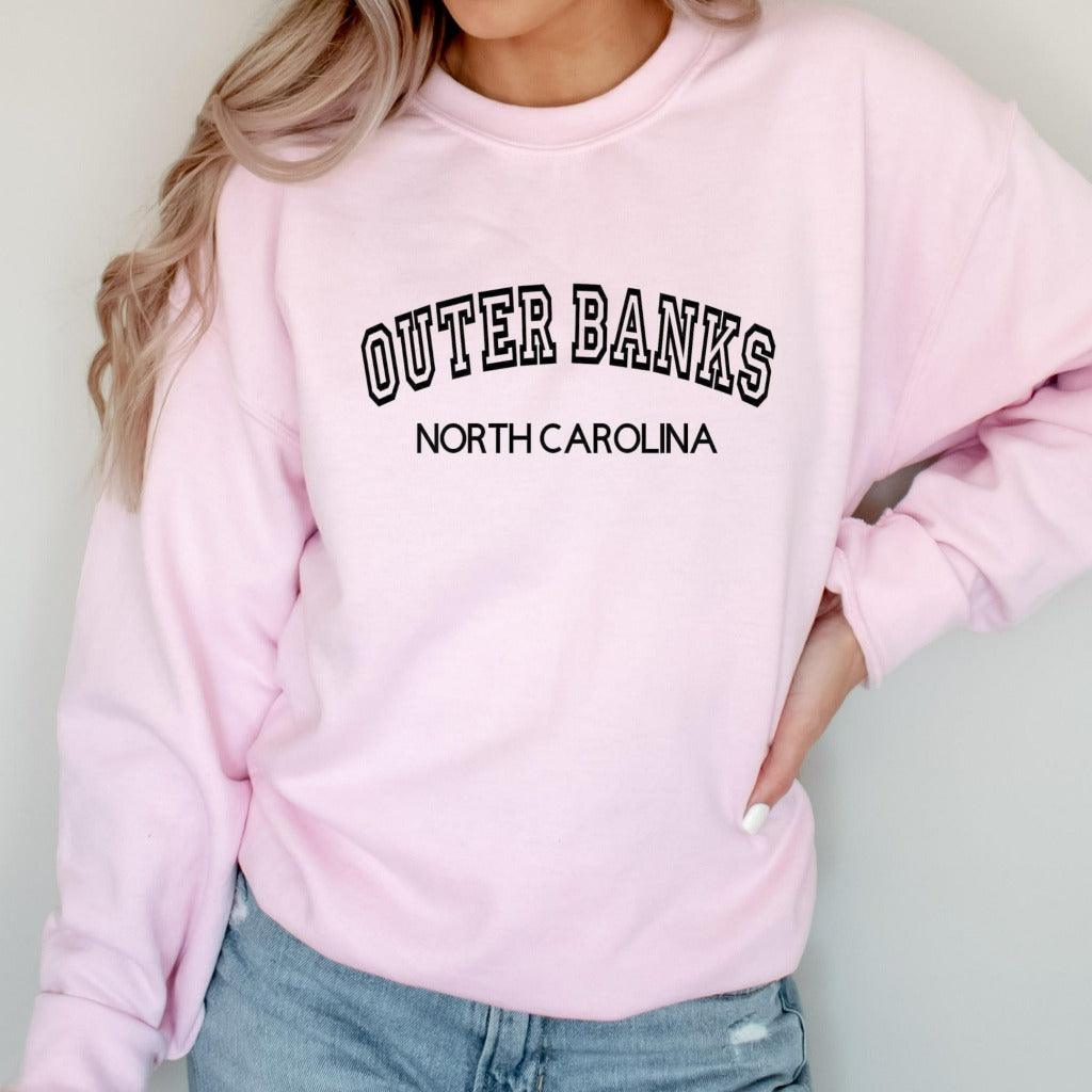 outer banks north carolina unisex crewneck sweatshirt, pogue life sweatshirt nc gift, nc vacation shirt