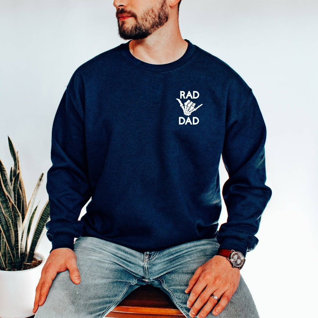 Rad Dad Crewneck Sweatshirt, Father's Day Gift for Dad, Fathers Day, Cool Dad, New Dad Gift from Wife, from Daughter