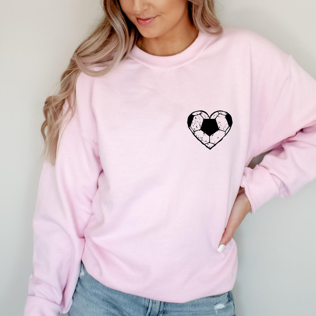 soccer shirt, soccer mom, soccer dad, gift for soccer mom, sports mom, sports dad, soccer team tshirts, soccer fan t-shirts, soccer season, love soccer heart, crewneck sweatshirt