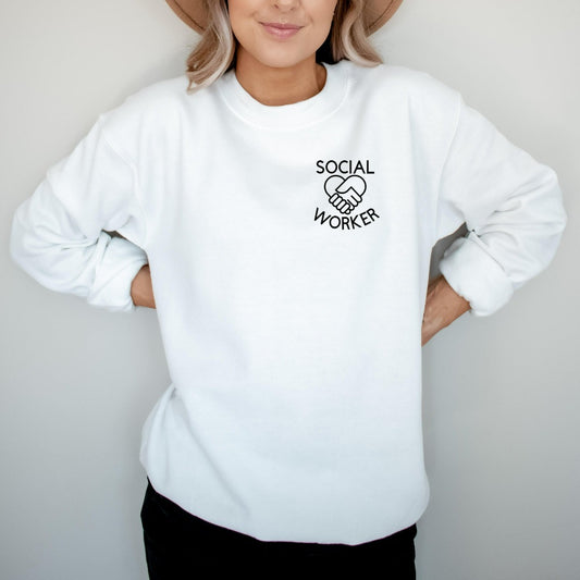 Social Worker Crewneck Sweatshirt, Social Work Month, Social Worker Gifts, School Social Worker, Gift for Social Worker, MSW LSW LCSW
