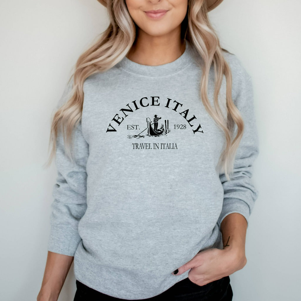 venice italy crewneck sweatshirt, italy vacation sweatshirt, venice italy sweater