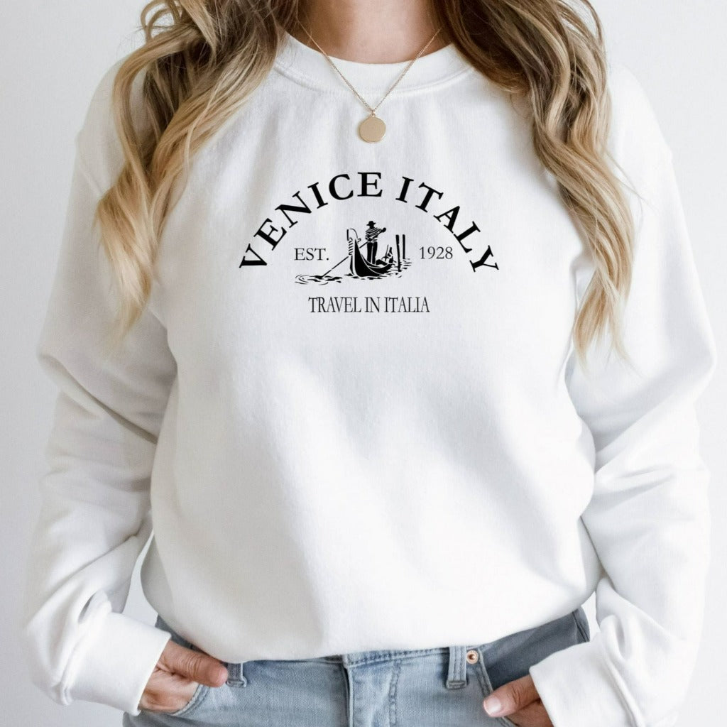 venice italy crewneck sweatshirt, italy vacation sweatshirt, venice italy sweater
